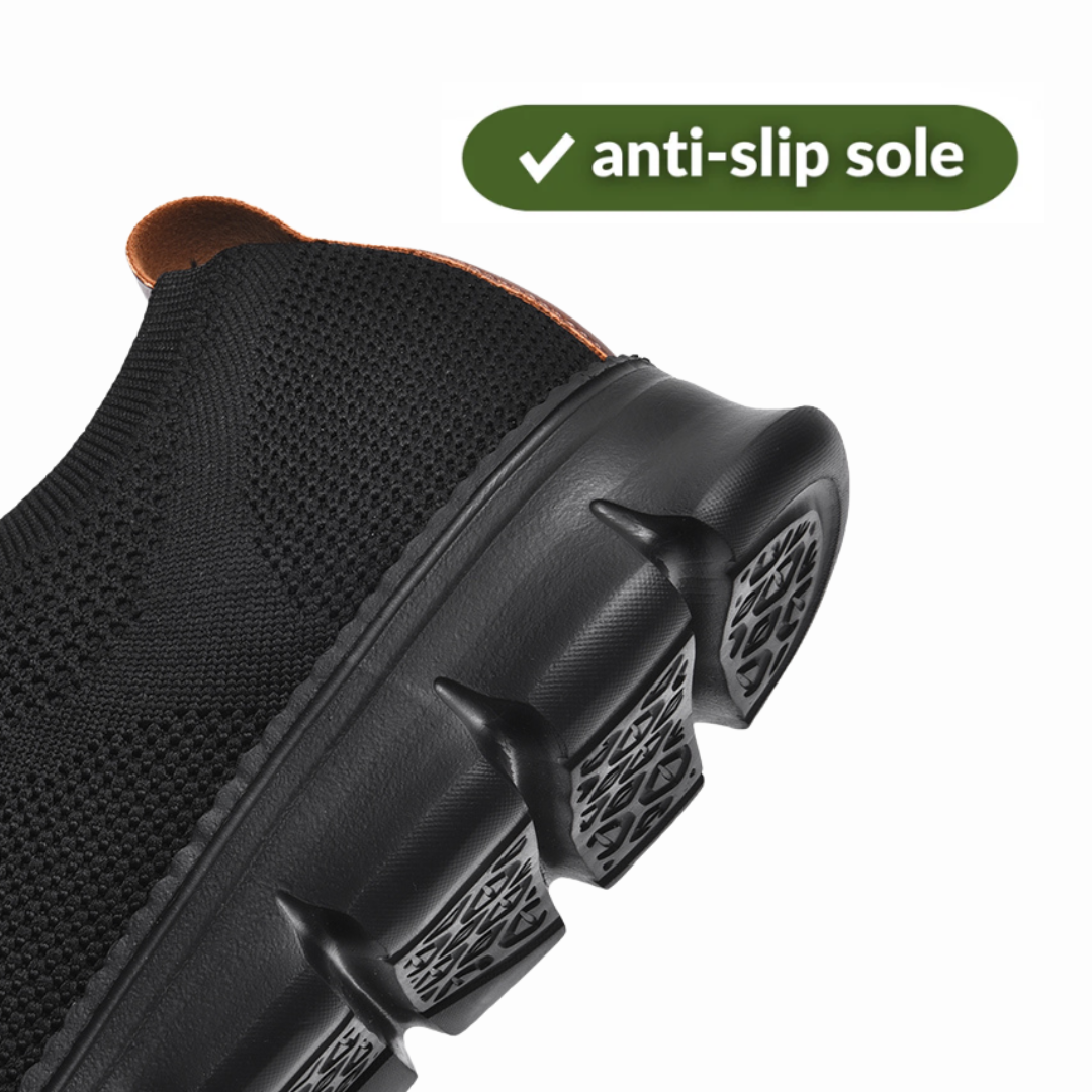 Ofurþægir - heilsu- og styðjandi gönguskór (svört fótasól útgáfa)